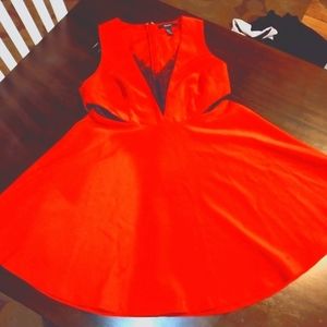 Forever 21 dress with plunge neck size large